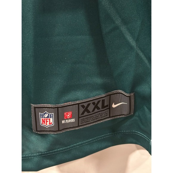 Midnight Green Nike NFL Color Rush Dri Fit Philadelphia Eagles Jersey Men's 2XL - Picture 5 of 5